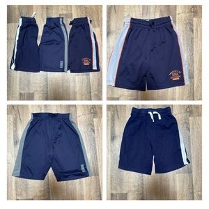 Navy Kids Athletic Shorts
